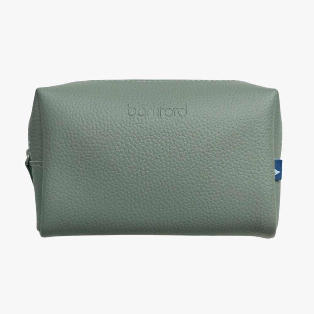NEW Cosmetic Bag Pouch Makeup Case Business Class Amenity Travel Kit Gray